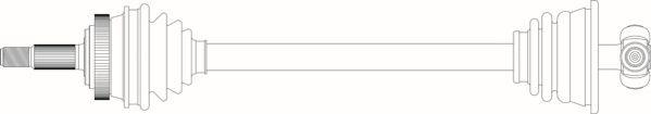 General Ricambi RE3305 - Приводний вал autozip.com.ua