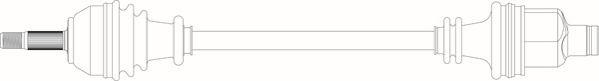 General Ricambi RE3308 - Приводний вал autozip.com.ua
