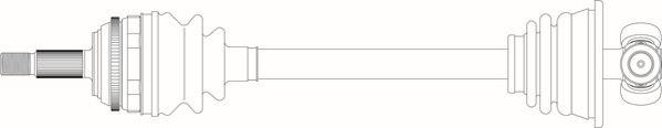 General Ricambi RE3317 - Приводний вал autozip.com.ua
