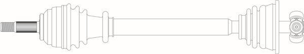 General Ricambi RE3334 - Приводний вал autozip.com.ua