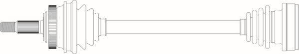 General Ricambi RE3299 - Приводний вал autozip.com.ua