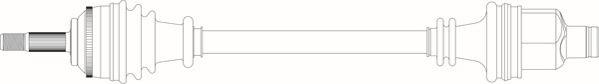 General Ricambi RE3214 - Приводний вал autozip.com.ua