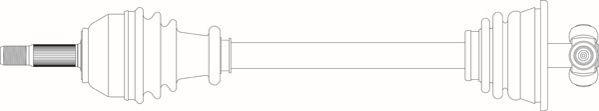 General Ricambi RE3236 - Приводний вал autozip.com.ua
