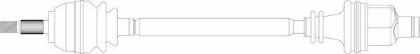 General Ricambi RE3230 - Приводний вал autozip.com.ua
