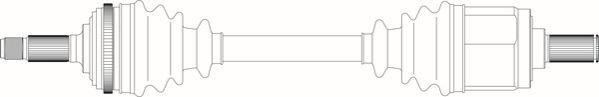 General Ricambi RV3009 - Приводний вал autozip.com.ua