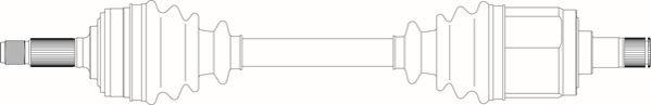 General Ricambi RV3087 - Приводний вал autozip.com.ua