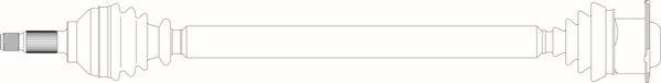 General Ricambi RV3078 - Приводний вал autozip.com.ua