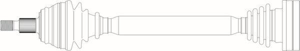 General Ricambi SE3069 - Приводний вал autozip.com.ua