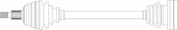 General Ricambi SE3068 - Приводний вал autozip.com.ua