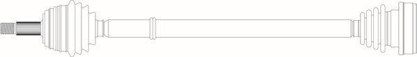 General Ricambi SE3006 - Приводний вал autozip.com.ua