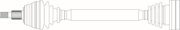 General Ricambi SE3073 - Приводний вал autozip.com.ua