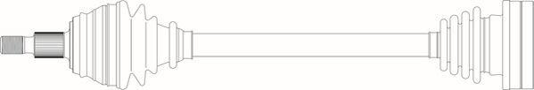 General Ricambi SE3072 - Приводний вал autozip.com.ua