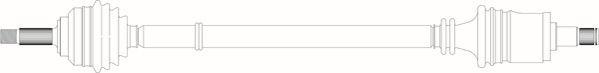 General Ricambi SK3004 - Приводний вал autozip.com.ua