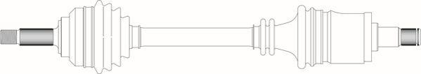 General Ricambi SK3003 - Приводний вал autozip.com.ua