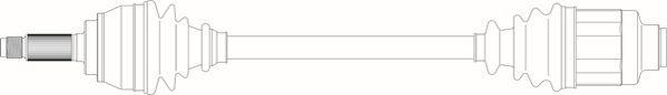 General Ricambi SU3013 - Приводний вал autozip.com.ua