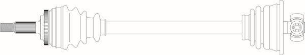 General Ricambi VO3049 - Приводний вал autozip.com.ua