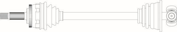 General Ricambi VO3031 - Приводний вал autozip.com.ua