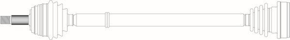 General Ricambi WW3091 - Приводний вал autozip.com.ua
