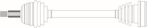 General Ricambi WW3009 - Приводний вал autozip.com.ua