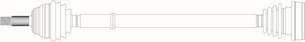 General Ricambi WW3004 - Приводний вал autozip.com.ua