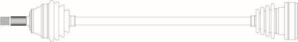 General Ricambi WW3081 - Приводний вал autozip.com.ua