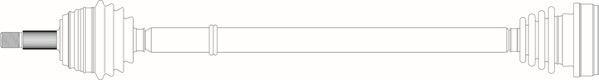 General Ricambi WW3148 - Приводний вал autozip.com.ua