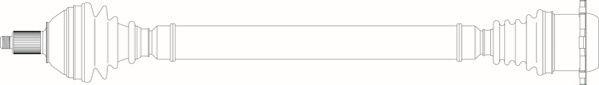 General Ricambi WW3304 - Приводний вал autozip.com.ua