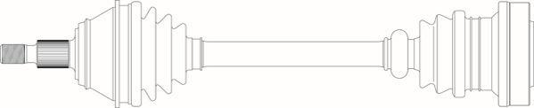 General Ricambi WW3241 - Приводний вал autozip.com.ua