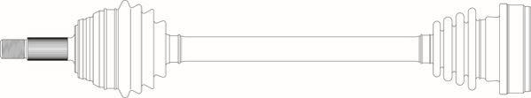 General Ricambi WW3258 - Приводний вал autozip.com.ua