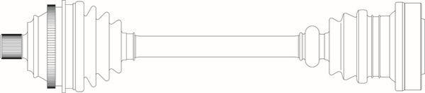 General Ricambi WW3264 - Приводний вал autozip.com.ua