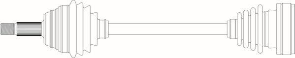 General Ricambi WW3283 - Приводний вал autozip.com.ua