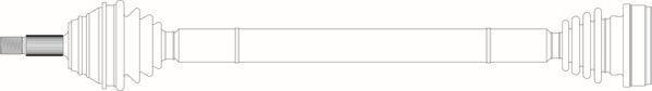 General Ricambi WW3282 - Приводний вал autozip.com.ua