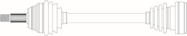 General Ricambi WW3225 - Приводний вал autozip.com.ua