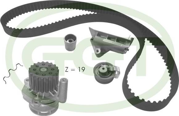 GGT KPA20082 - Водяний насос + комплект зубчатого ременя autozip.com.ua