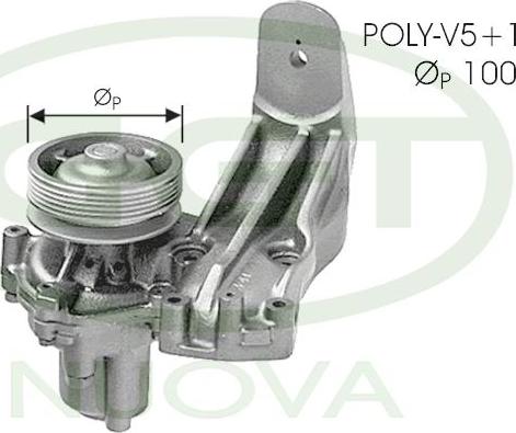 GGT PA00813 - Водяний насос autozip.com.ua