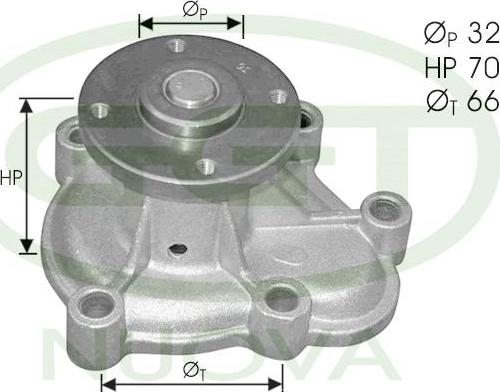 GGT PA10591 - Водяний насос autozip.com.ua