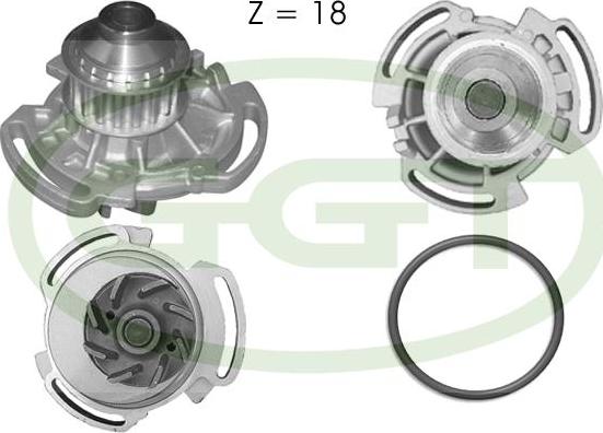 GGT PA10593 - Водяний насос autozip.com.ua