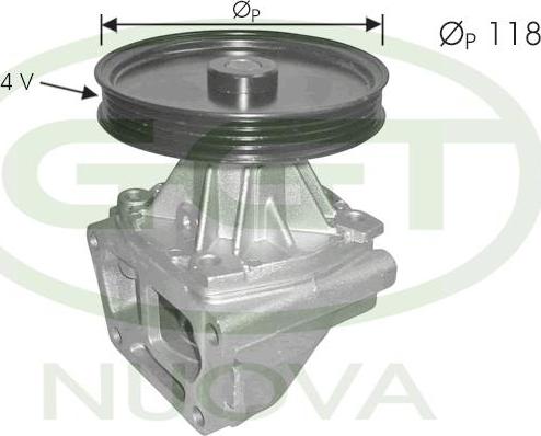 GGT PA10525 - Водяний насос autozip.com.ua