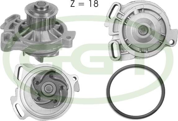 GGT PA10600 - Водяний насос autozip.com.ua