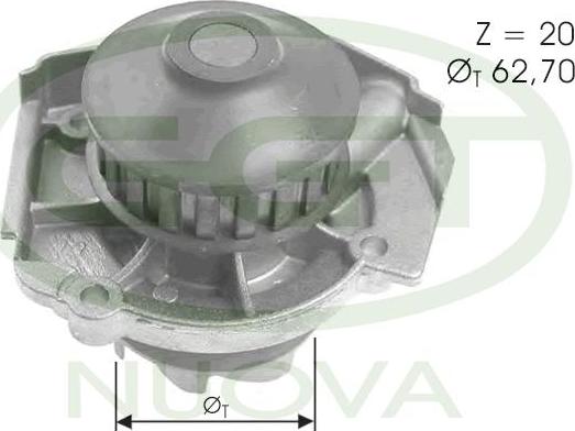 GGT PA10048 - Водяний насос autozip.com.ua