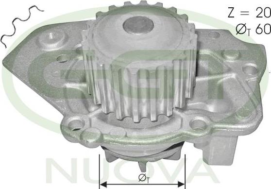 GGT PA10116 - Водяний насос autozip.com.ua