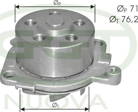 GGT PA10749 - Водяний насос autozip.com.ua