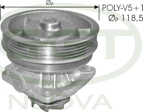 GGT PA10710 - Водяний насос autozip.com.ua