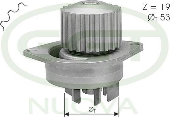 GGT PA11033 - Водяний насос autozip.com.ua