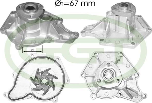 GGT PA12538 - Водяний насос autozip.com.ua