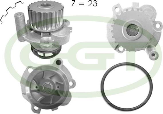 GGT PA12525 - Водяний насос autozip.com.ua