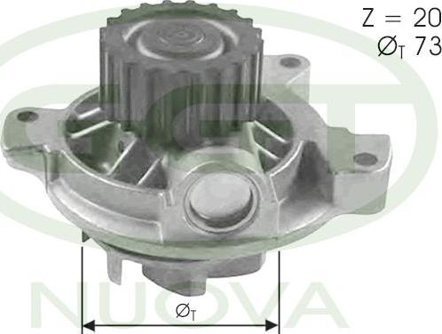 GGT PA12024 - Водяний насос autozip.com.ua