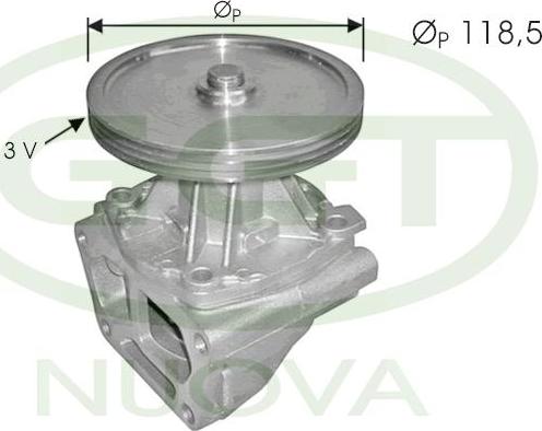 GGT PA12258 - Водяний насос autozip.com.ua