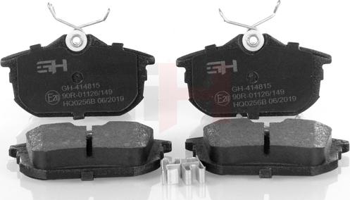 GH GH-414815 - Гальмівні колодки, дискові гальма autozip.com.ua