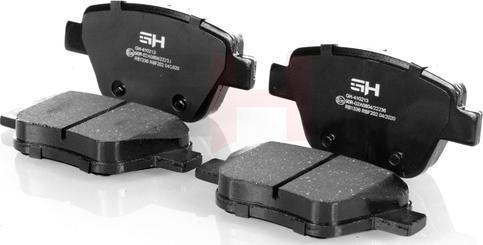 GH GH-410213 - Гальмівні колодки, дискові гальма autozip.com.ua
